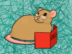 Dungeon Master Rat - Postcard